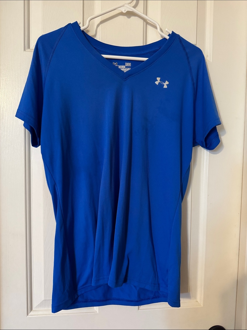 Under Armour Royal Blue V-Neck Short Sleeve Performance Tee